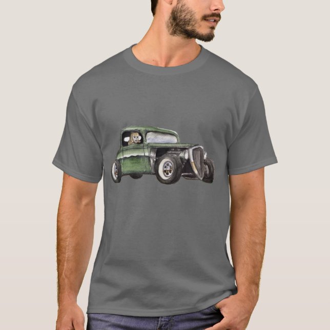 Auto-Mädchen-T-Shirt T-Shirt (Vorderseite)