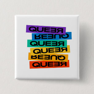 Auto Magnet. LGBT+Stolz. Que. Button