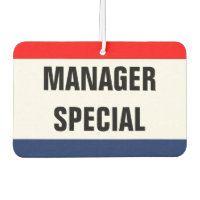 Auto Manager Sonderaktion Werbeaktion Beschriftung