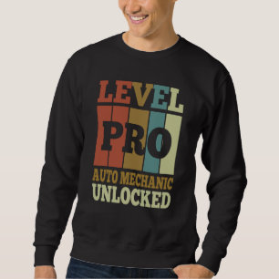 Auto Mechanic Pro Unlocks Vintag Style Einzigartig Sweatshirt
