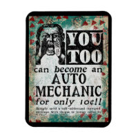 Auto Mechanik Magnet - Funny Vintag Retro