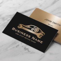 Auto Mechanische Autos Reparatur Black & Gold Auto