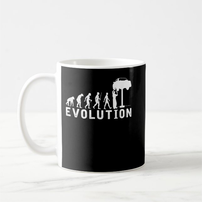 Auto Mechanische Evolution Kaffeetasse (Links)