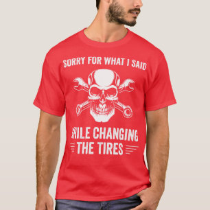 Auto Mechanische Garage Fixierung Mechanische Reif T-Shirt