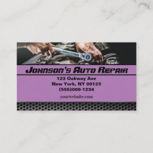 Auto Mechanische Reparaturdienstkarte Visitenkarte