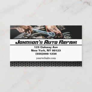 Auto Mechanische Reparaturdienstkarte Visitenkarte