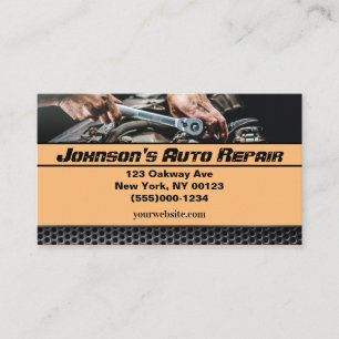 Auto Mechanische Reparaturdienstkarte Visitenkarte