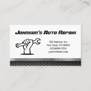 Auto Mechanische Reparaturdienstkarte Visitenkarte