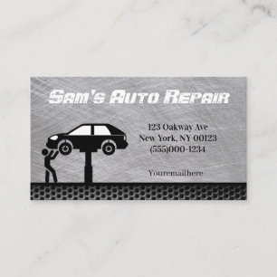 Auto Mechanische Reparaturdienstkarte Visitenkarte