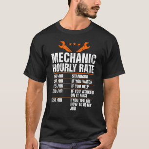 Auto Mechanische Stundensätze Typ Arbeitsentgelte T-Shirt