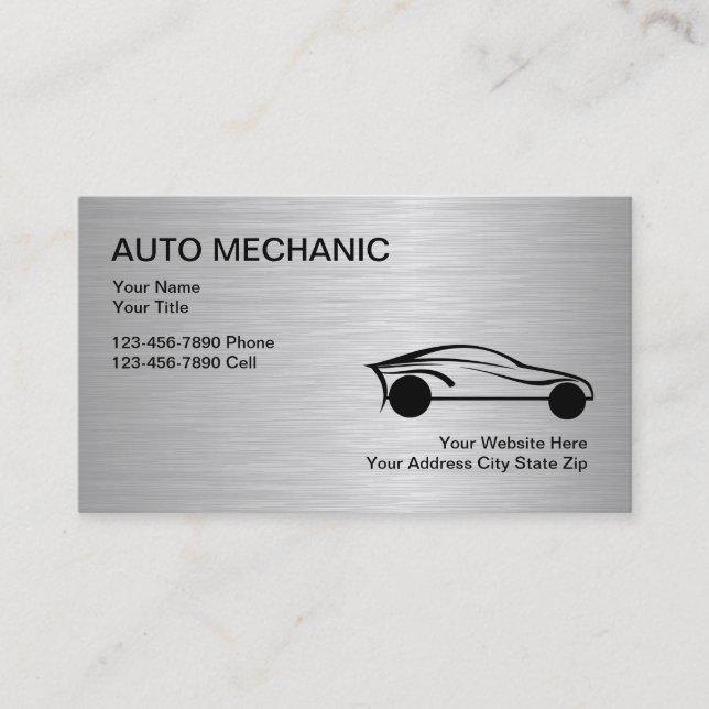 Auto Mechanische Visitenkarten Visitenkarte (Vorderseite)