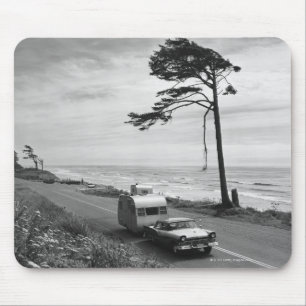 Auto mit Anhänger Mousepad