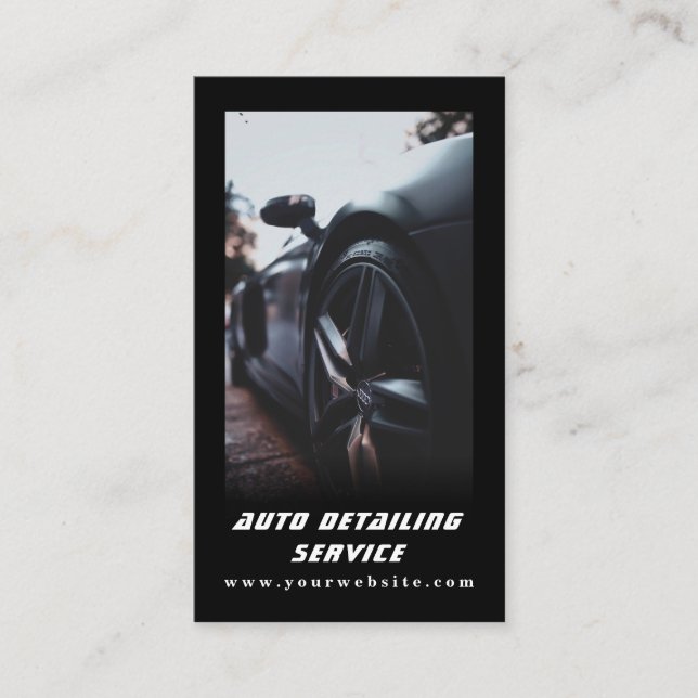 Auto mit dem QR-Code für Berufliche Personenkraftw Visitenkarte (Vorderseite)
