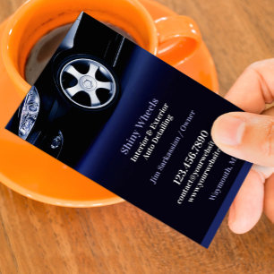 Auto mit Geschäftskarte Visitenkarte