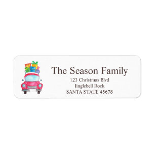 Auto mit Weihnachtsgeschenken