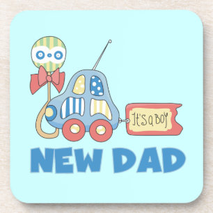 Auto Neu Papa Es ist ein Junge Geschenke Getränkeuntersetzer