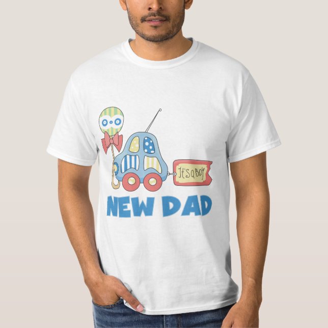 Auto-neuer Vater ist es ein Jungen-T - Shirts und (Vorderseite)
