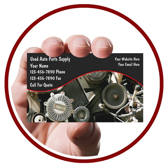Auto Parts Salvage Business Cards Visitenkarte (Von Creator hochgeladen)