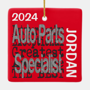 Auto Parts Specialist Extraordinaire CUSTOM Keramikornament