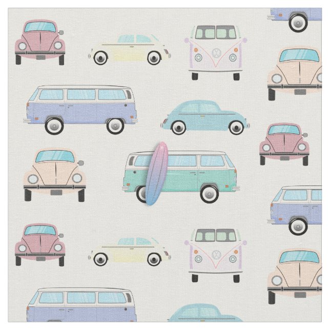 Auto Pastel Slug Bug Stoff (Nahaufnahme)