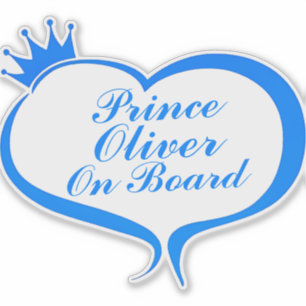 Auto "Prince On Board" Aufkleber