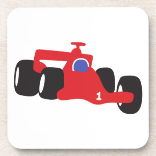 Auto-Racing-Abbildung auf T - Shirt gedruckt Untersetzer