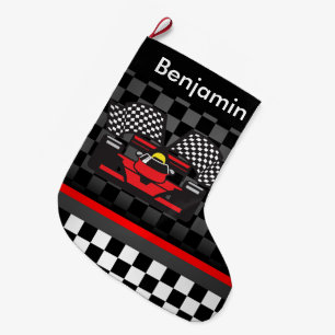 Auto Racing Design Große Weihnachtsfeier Strumpf Großer Weihnachtsstrumpf