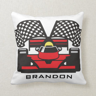 Auto Racing Design Throw Kissen