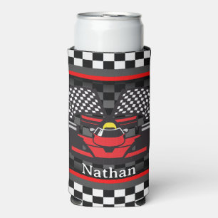 Auto Racing Race Car Design Seltzer kann kühler Selters Dosenkühler
