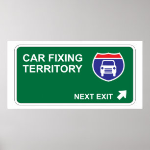 Auto-regelnder folgender Ausgang Poster