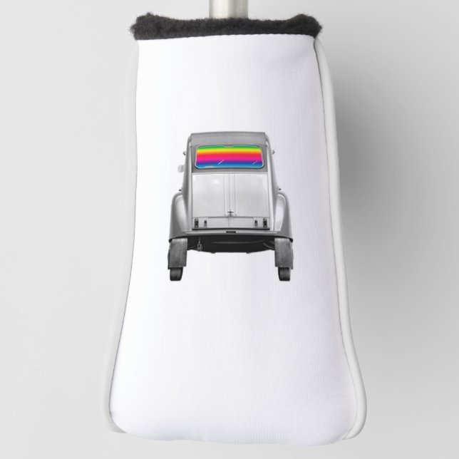 Auto + Regenbogen Golf Headcover (Rotieren 90)
