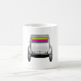 Auto + Regenbogen Kaffeetasse