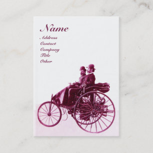 AUTO REPAIR AUTOMOTIVE MONOGRAM lila Aubergine Visitenkarte