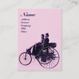 AUTO REPAIR AUTOMOTIVE MONOGRAM Pink Blue Pearl Visitenkarte