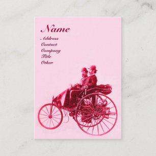 AUTO REPAIR AUTOMOTIVE MONOGRAM rosa Fuchsie Visitenkarte
