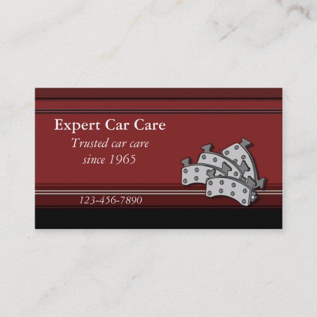 Auto Repair Shop Visitenkarte (Vorderseite)