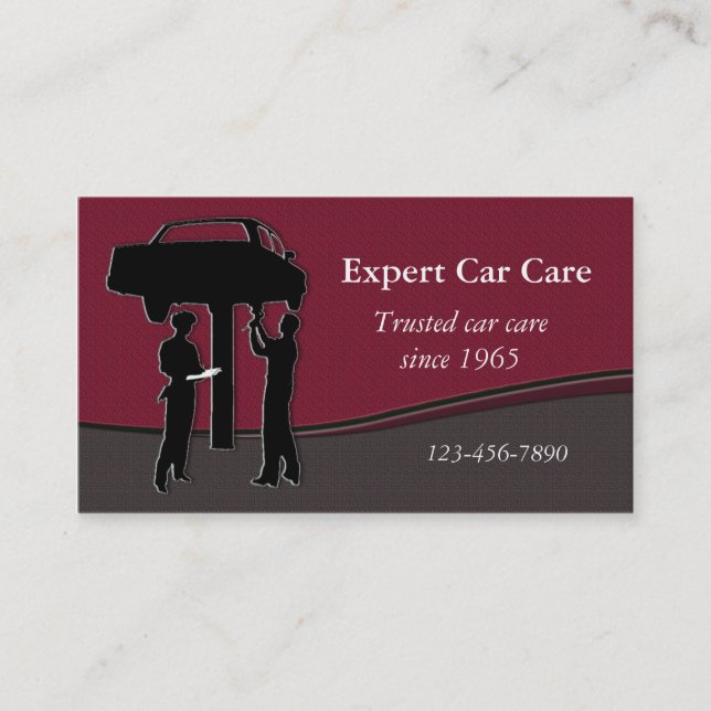 Auto Repair Shop Visitenkarte (Vorderseite)