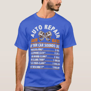 Auto Reparatur Arbeitsentgelte Funny Gift für Gara T-Shirt