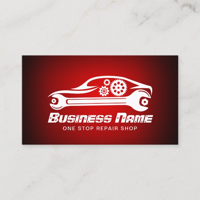 Auto Reparatur Auto & Motorrad Visitenkarte (Vorderseite)
