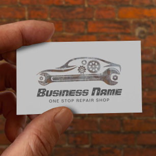 Auto-Reparatur-Grunge-Auto-Automobilmechaniker Visitenkarte