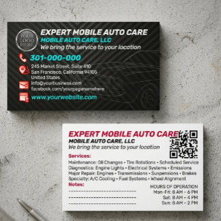 Auto-Reparatur & KFZ-Klimaexperte Individuelles Lo Visitenkarte
