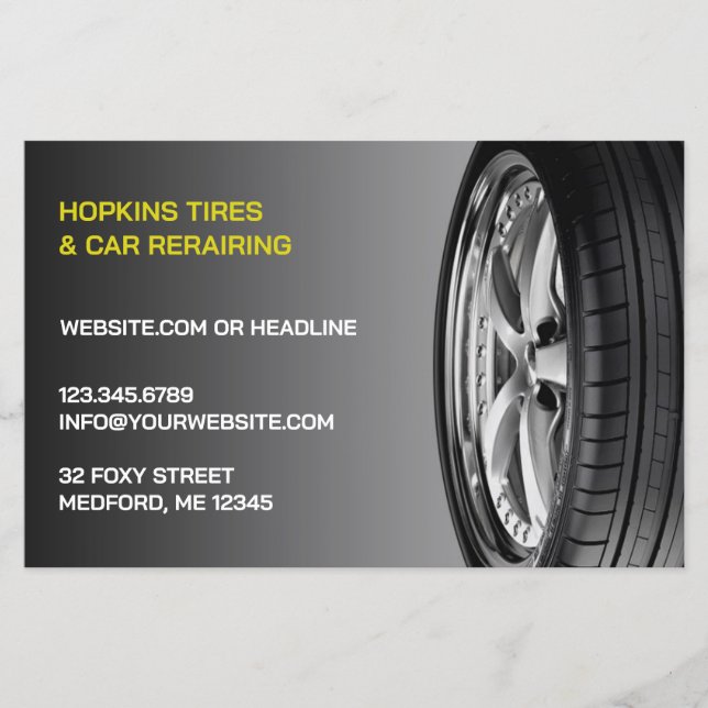 Auto-Reparatur von Reifen Flyer (Vorne)
