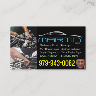 Auto-Reparaturdienstkarte Visitenkarte
