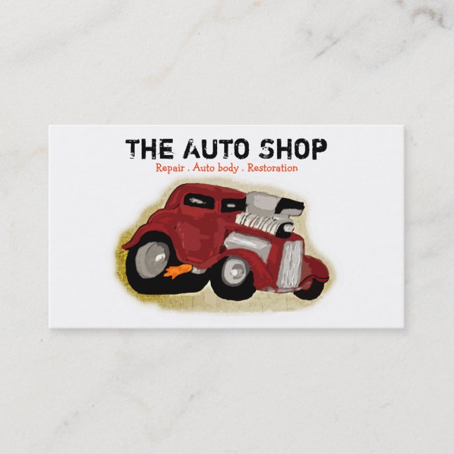 Auto-Reparaturkarte Visitenkarte (Vorderseite)
