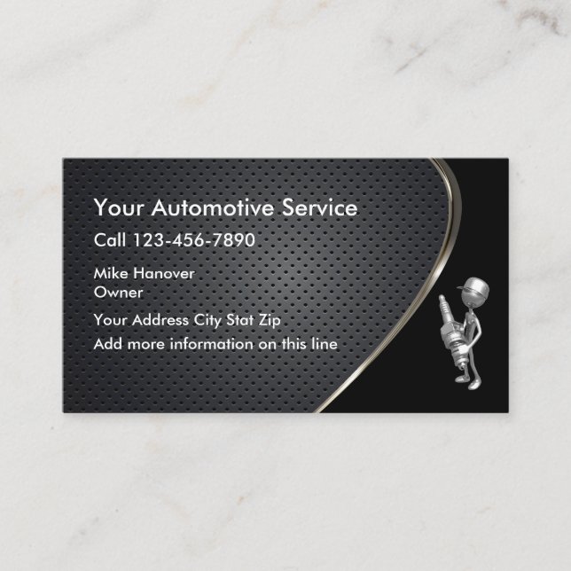 Auto-Reparaturshop Visitenkarte (Vorderseite)
