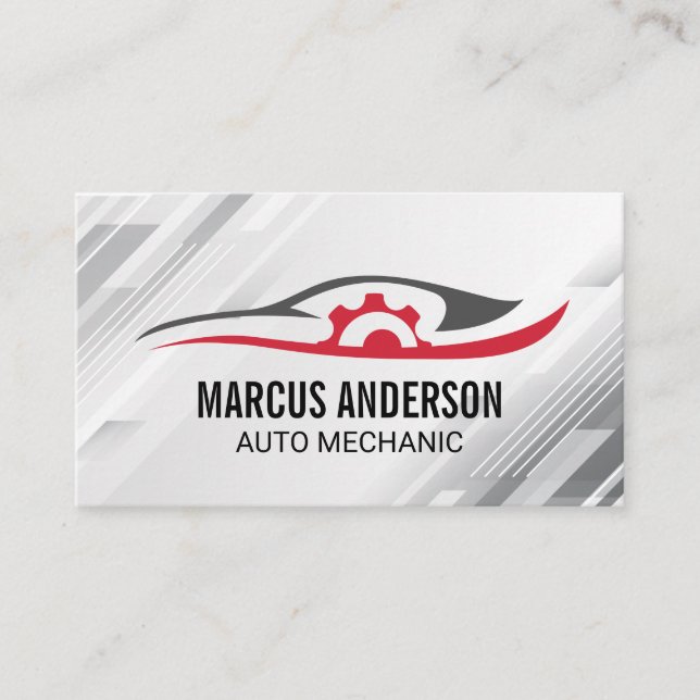 Auto-Reparaturwerkstatt | Autoteile Visitenkarte (Vorderseite)