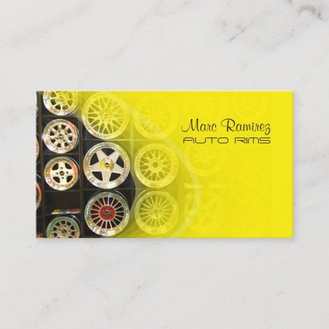 AUTO RIMS, cartes de visite PHOTO (Devant)