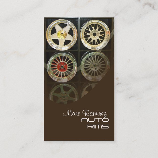 AUTO-RIMS, FOTO-Visitenkarten Visitenkarte (Vorderseite)