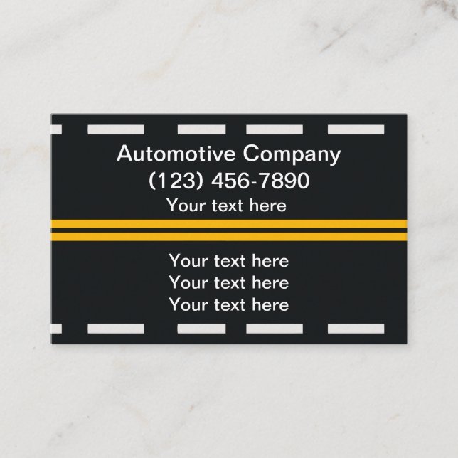 Auto-Roadside-Unterstützungsdienste Visitenkarte (Vorderseite)