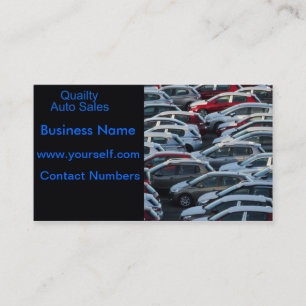 Auto Sales-Visitenkarte Visitenkarte